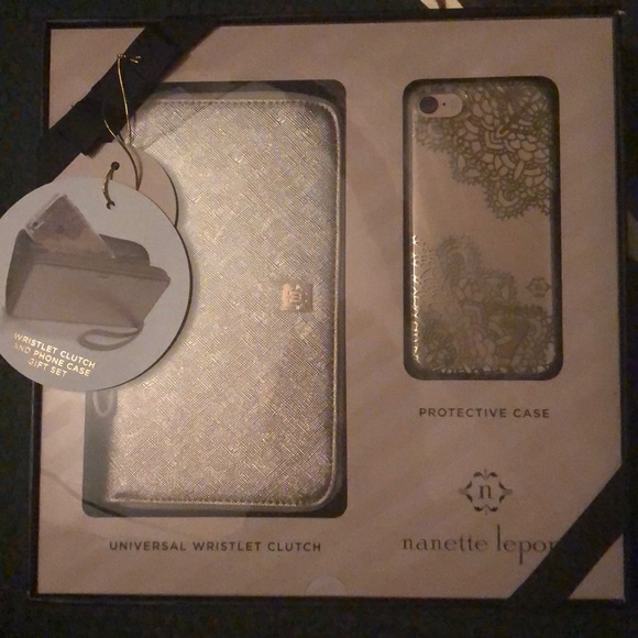 Nanette Lepore Handbags - Nanette Lepore Clutch and Protective iPhone 7 Case
